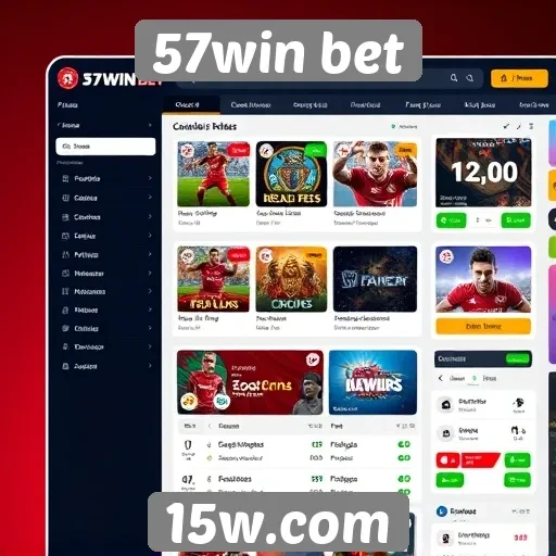 Interface do usuário do 57win bet é intuitiva